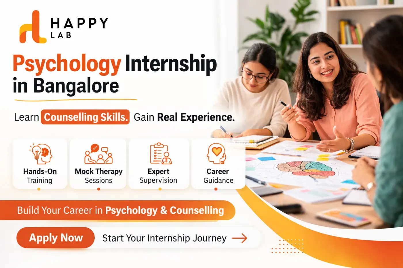 psychology internship in bangalore
