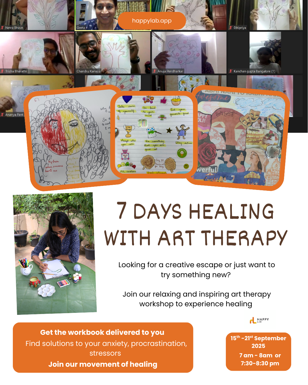 7 day healing with art therapy