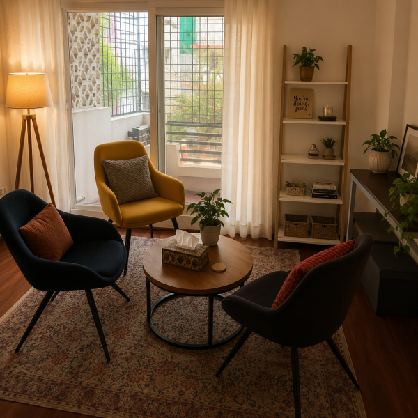 Happy Lab couples counselling room